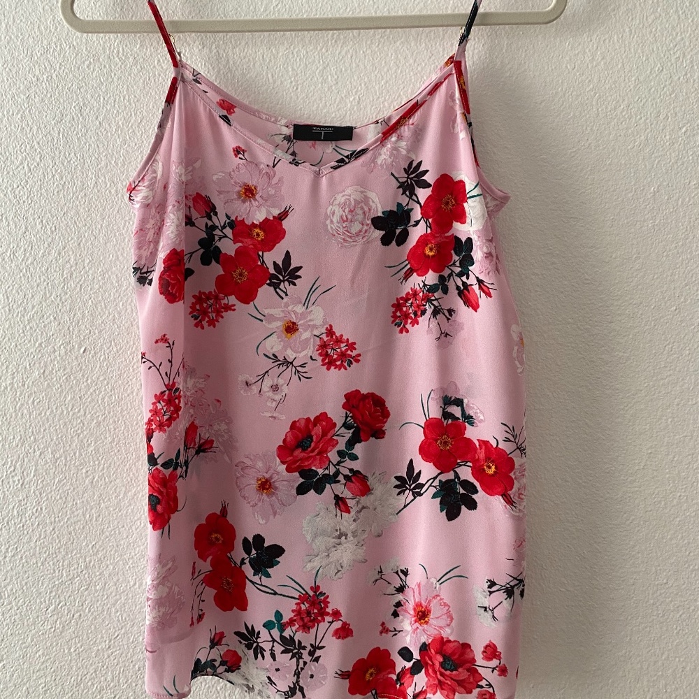 Tahari Pink Floral Camisole